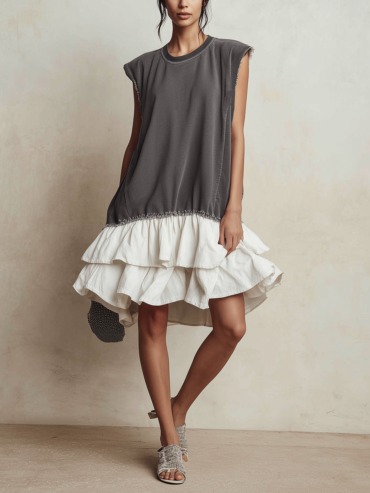 Ilaria | Vestido casual de bloques de color, holgado, para vacaciones