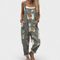 Overol Estampado Ovejitas Gris
