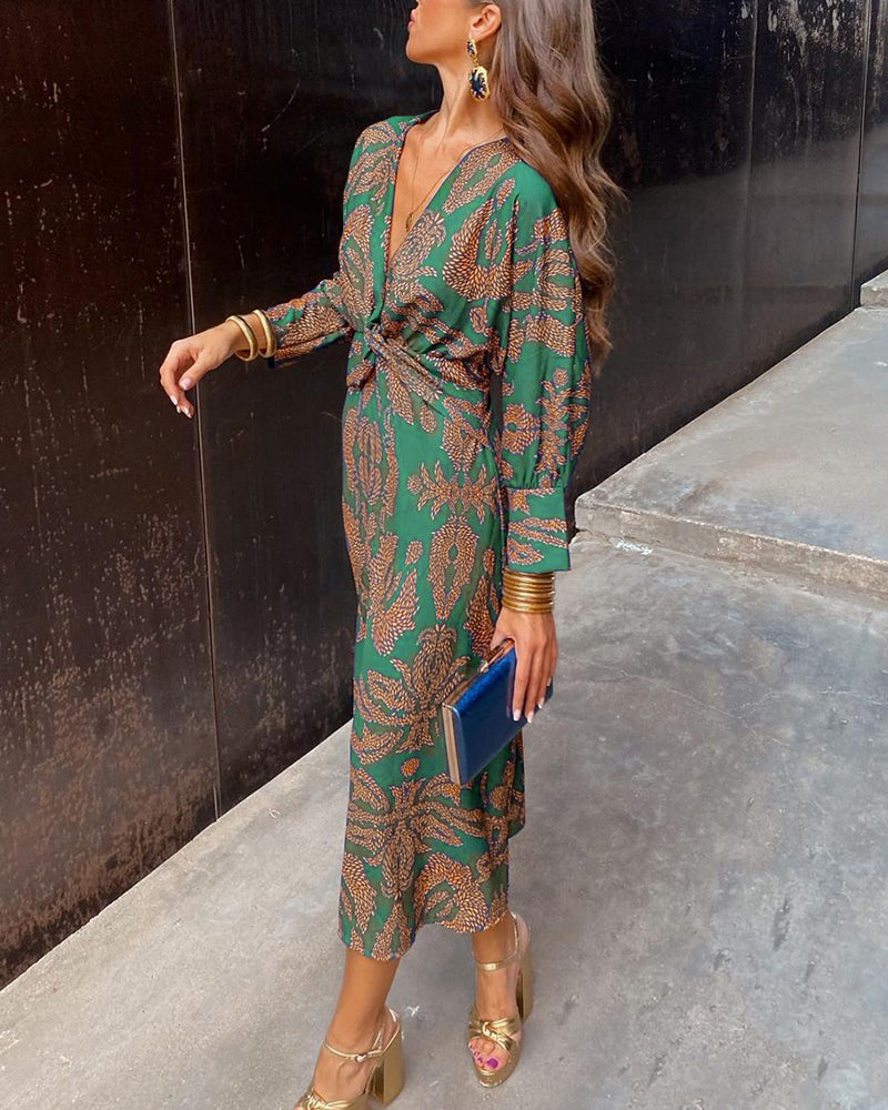 Jimena | Vestido Midi de Elegancia Floral