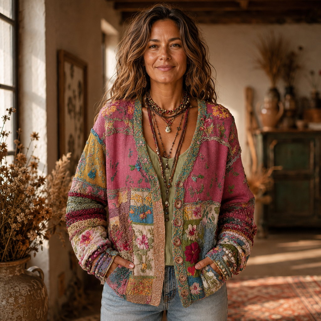 Milla Chaqueta de Punto Boho