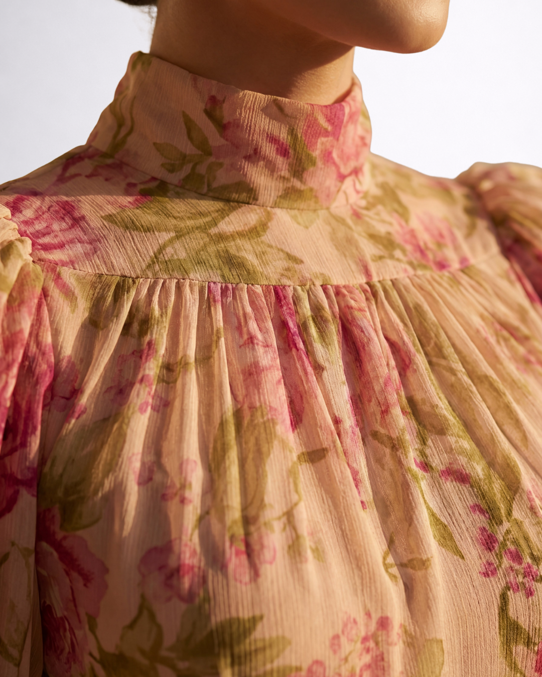 Diana | Vestido Largo Floral en Chifón