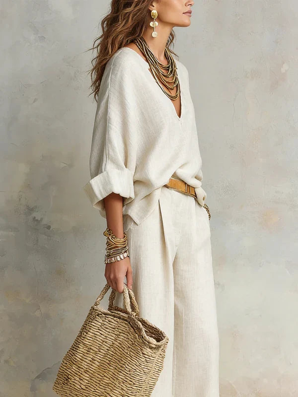 Conjunto Regina · Lino Natural