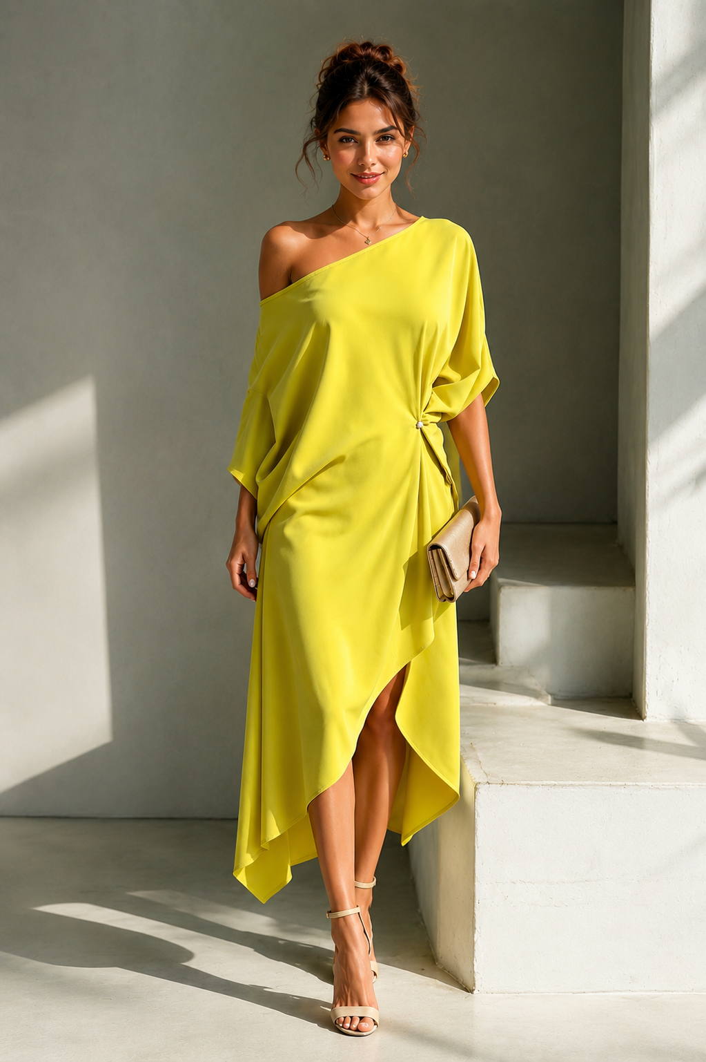 Camila | Vestido asimétrico elegante