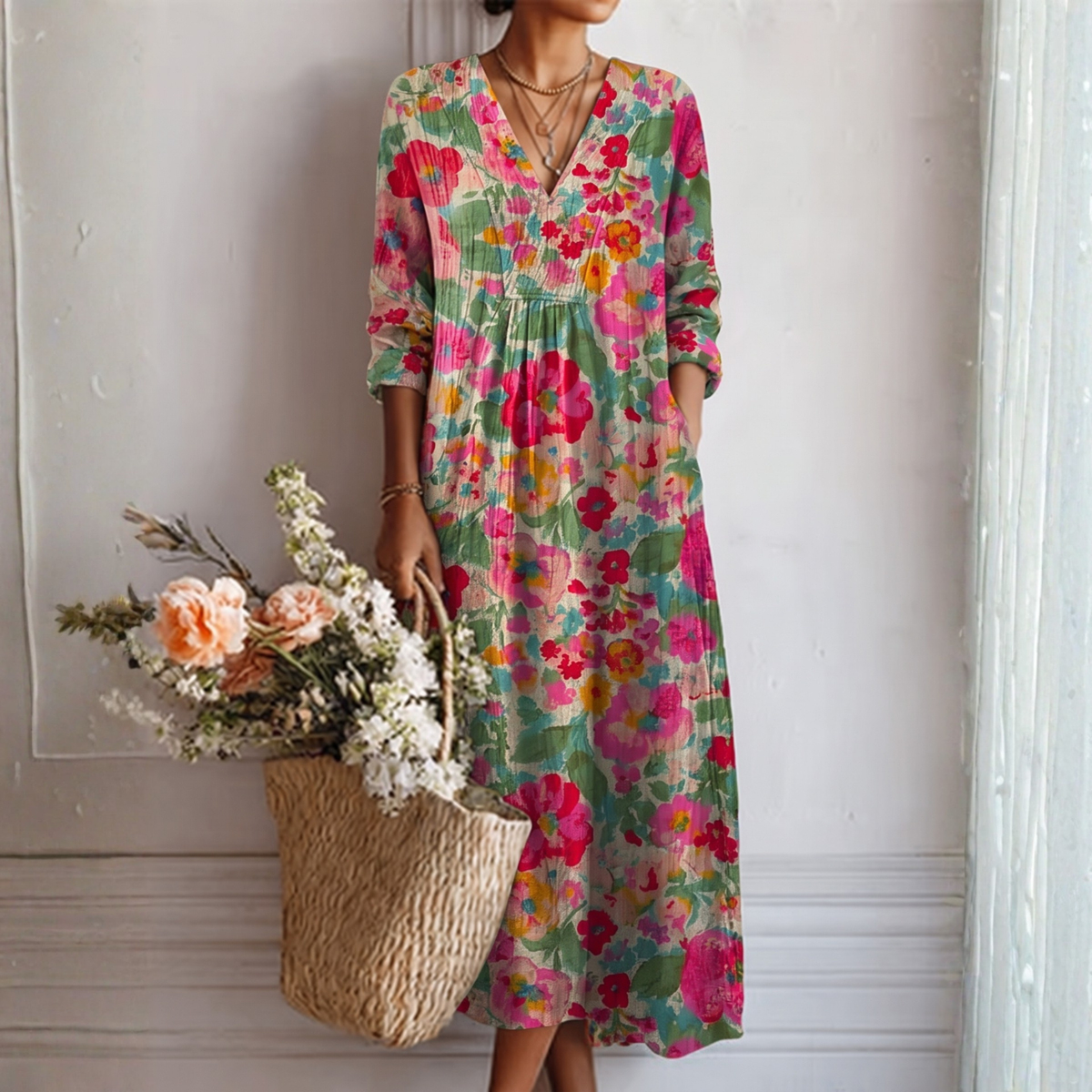 Rosa | Vestido Floral Elegante