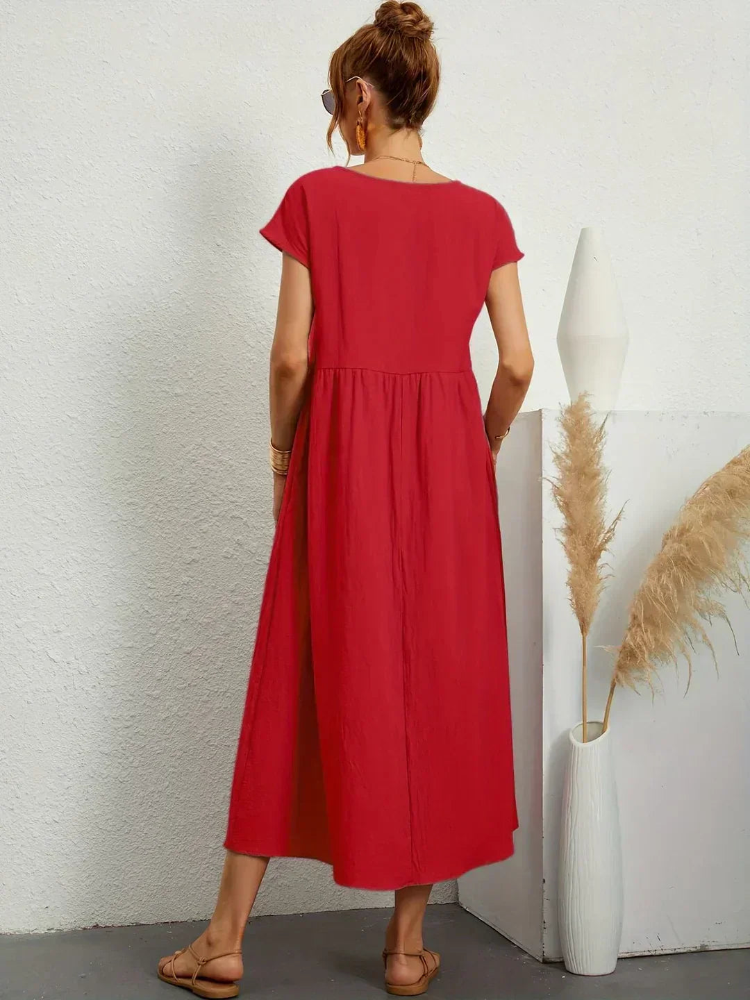 Gabriela | Vestido midi fluido de elegancia atemporal