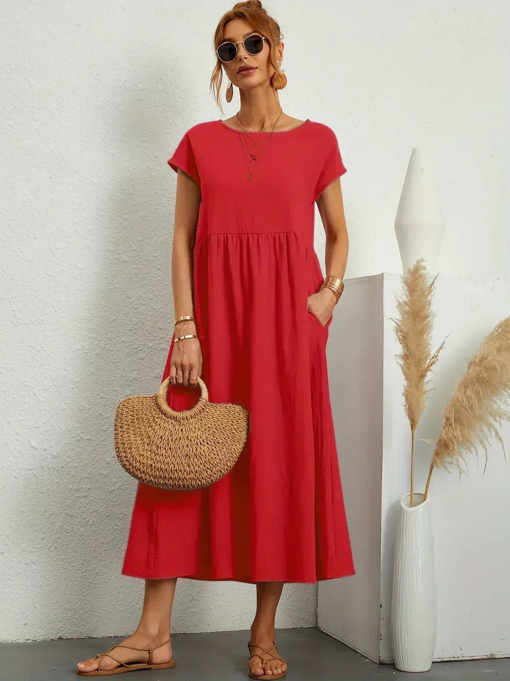 Gabriela | Vestido midi fluido de elegancia atemporal