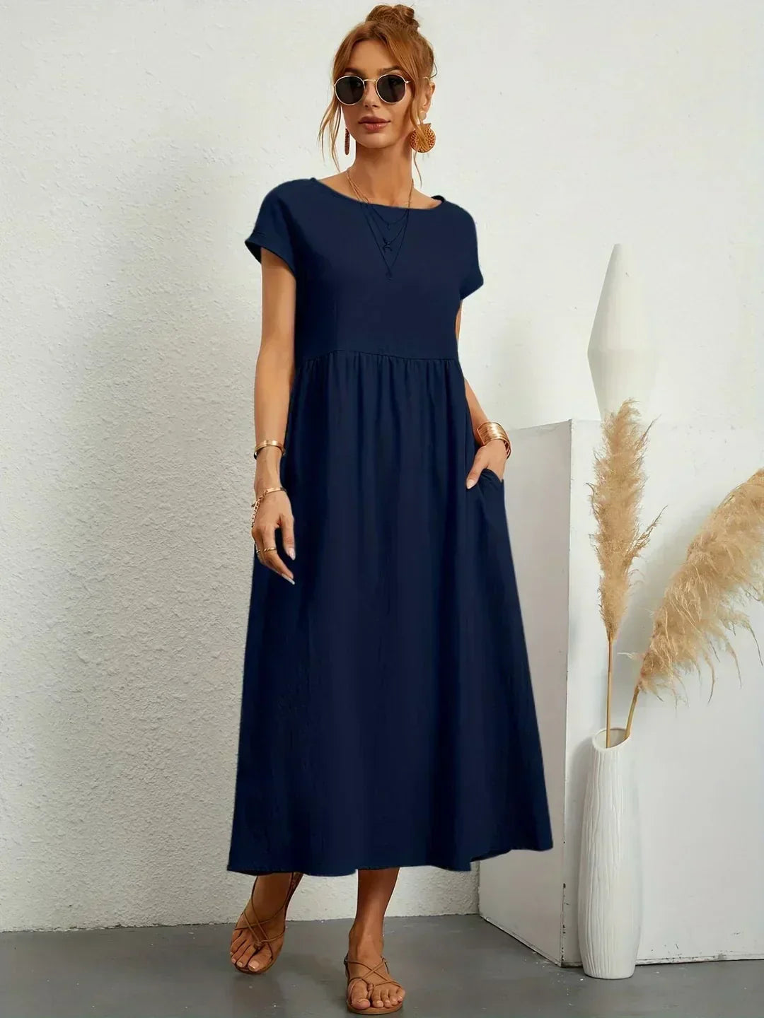Gabriela | Vestido midi fluido de elegancia atemporal