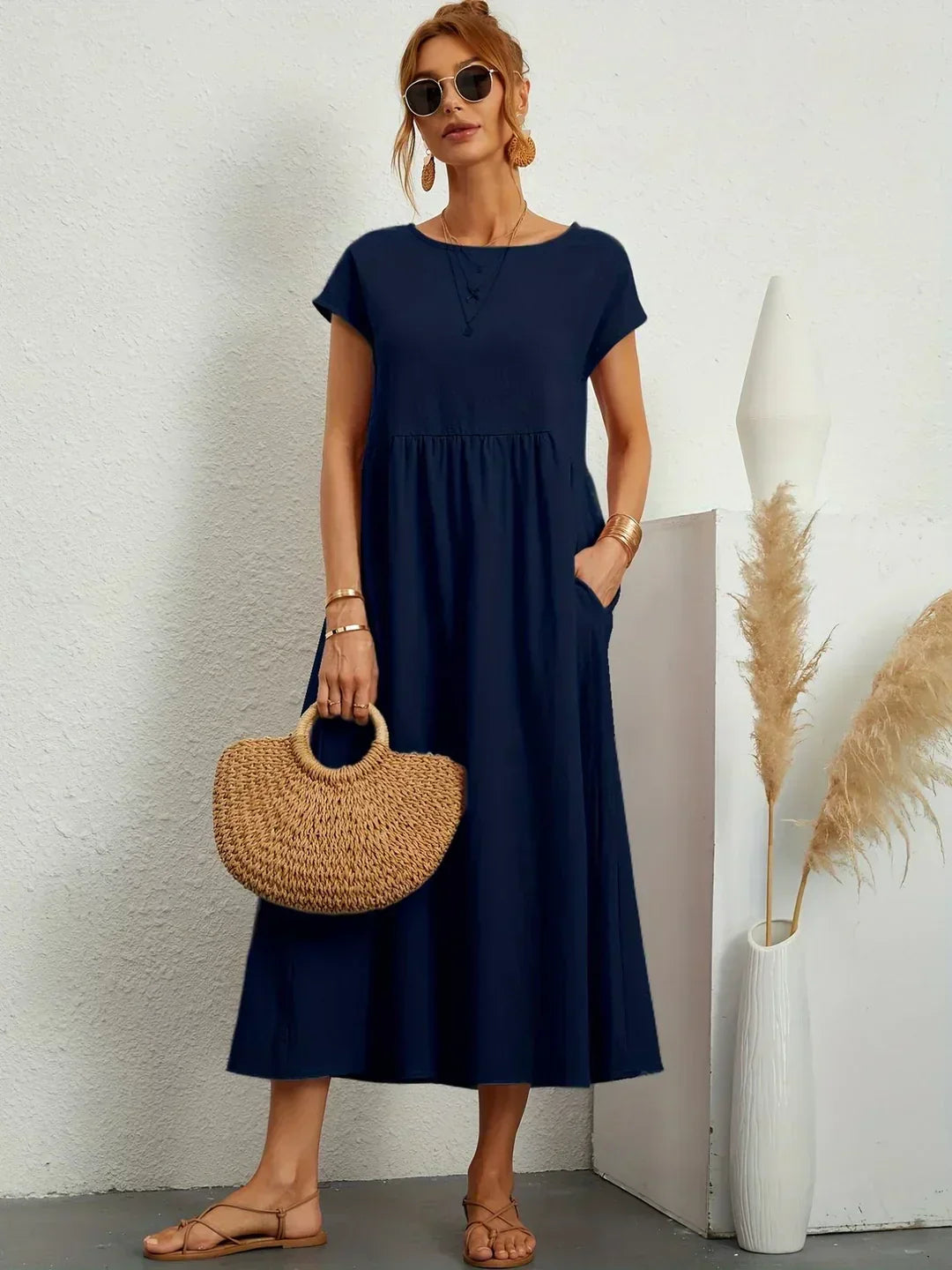 Gabriela | Vestido midi fluido de elegancia atemporal