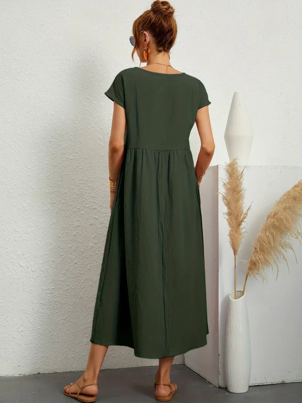 Gabriela | Vestido midi fluido de elegancia atemporal
