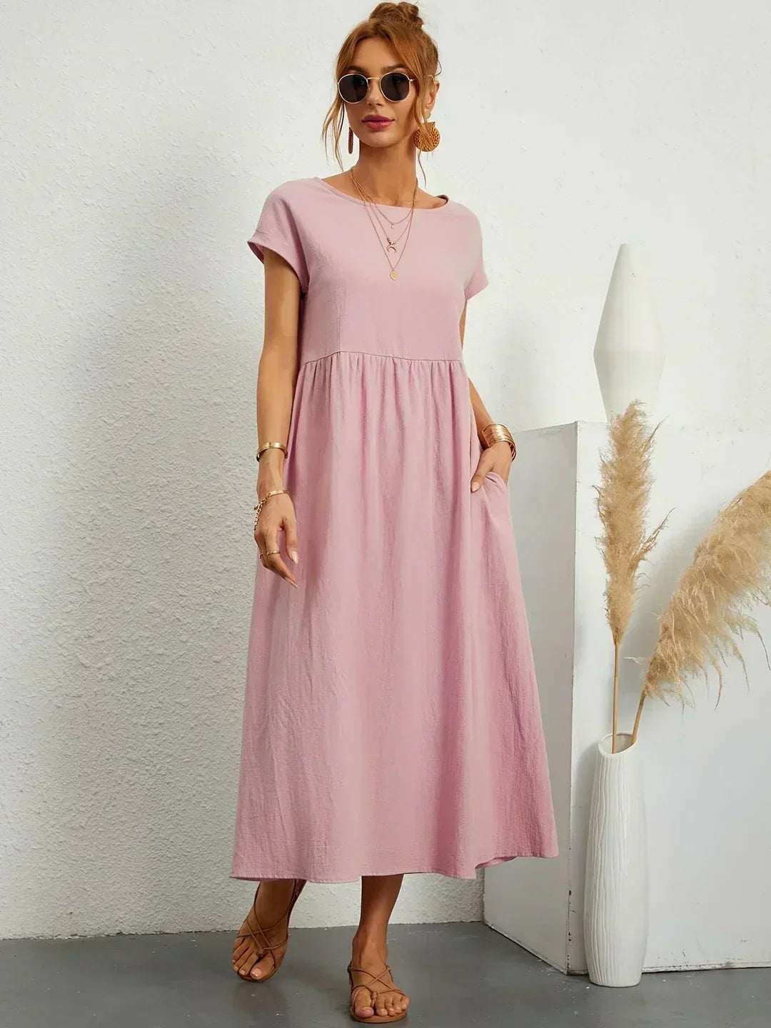 Gabriela | Vestido midi fluido de elegancia atemporal