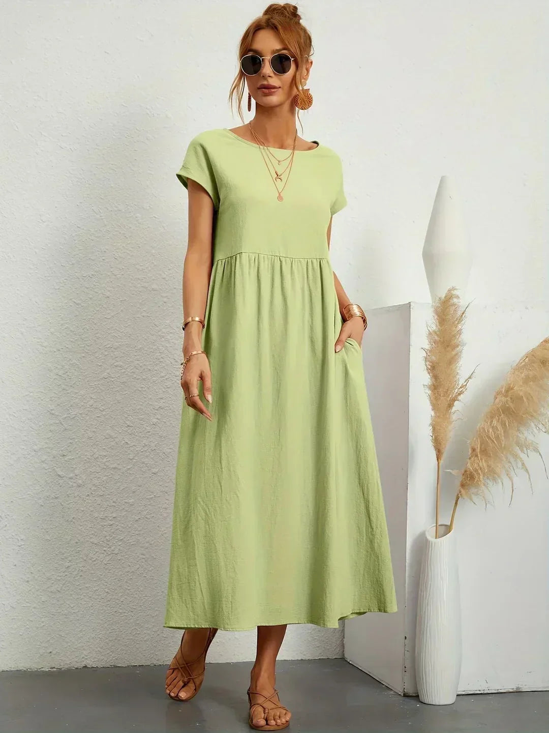 Gabriela | Vestido midi fluido de elegancia atemporal