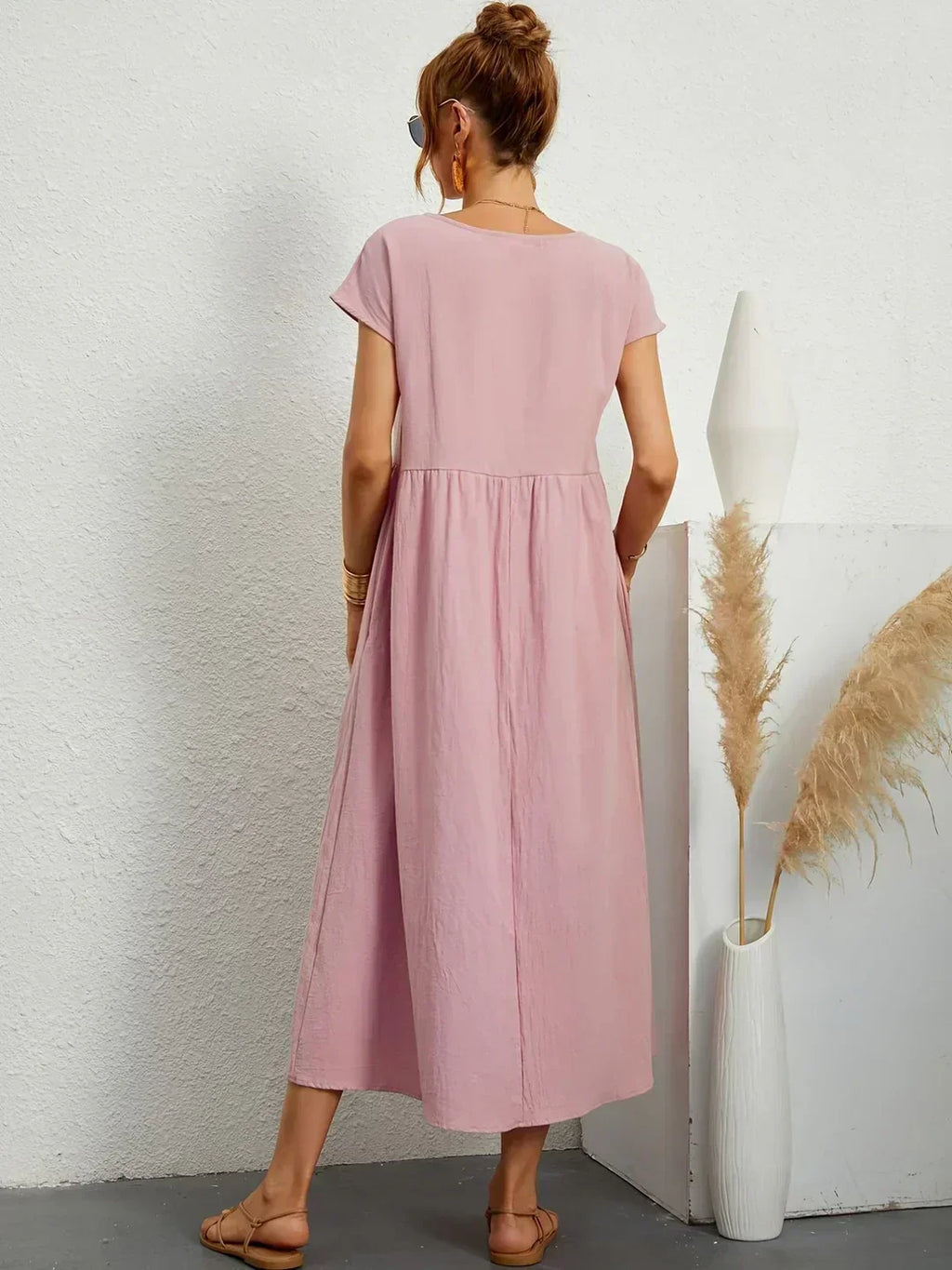 Gabriela | Vestido midi fluido de elegancia atemporal