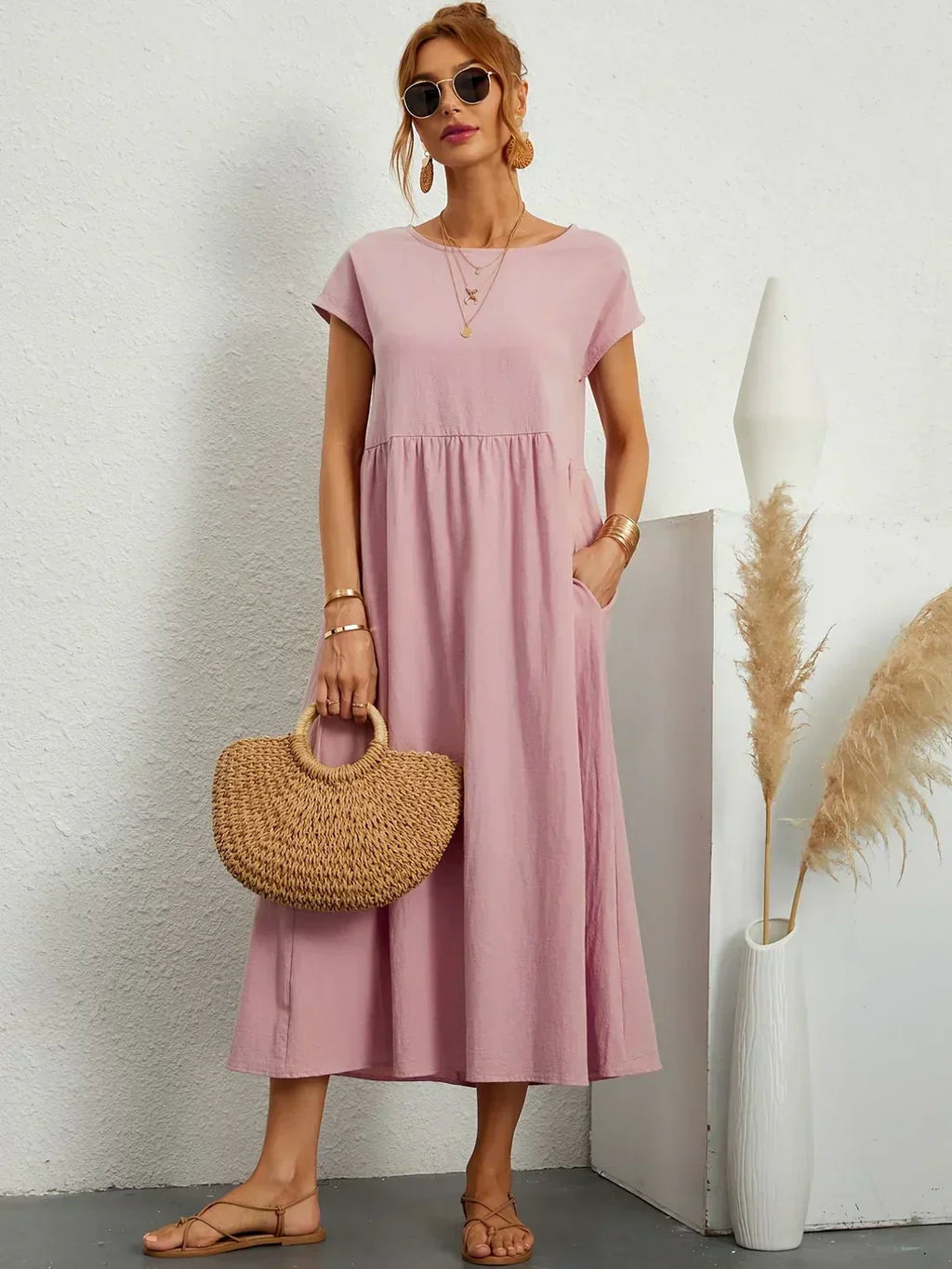 Gabriela | Vestido midi fluido de elegancia atemporal