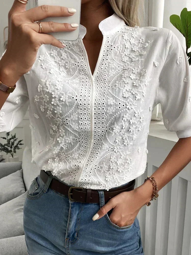 Blusa Bordada Elegance
