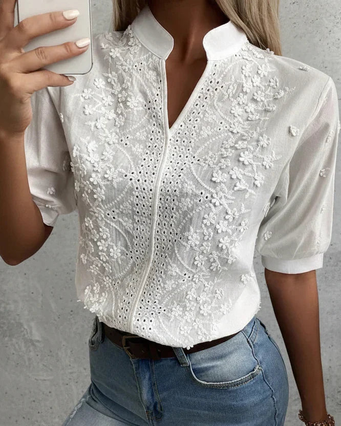 Blusa Bordada Elegance