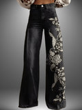 Consuelo | Pantalones con estampado floral premium