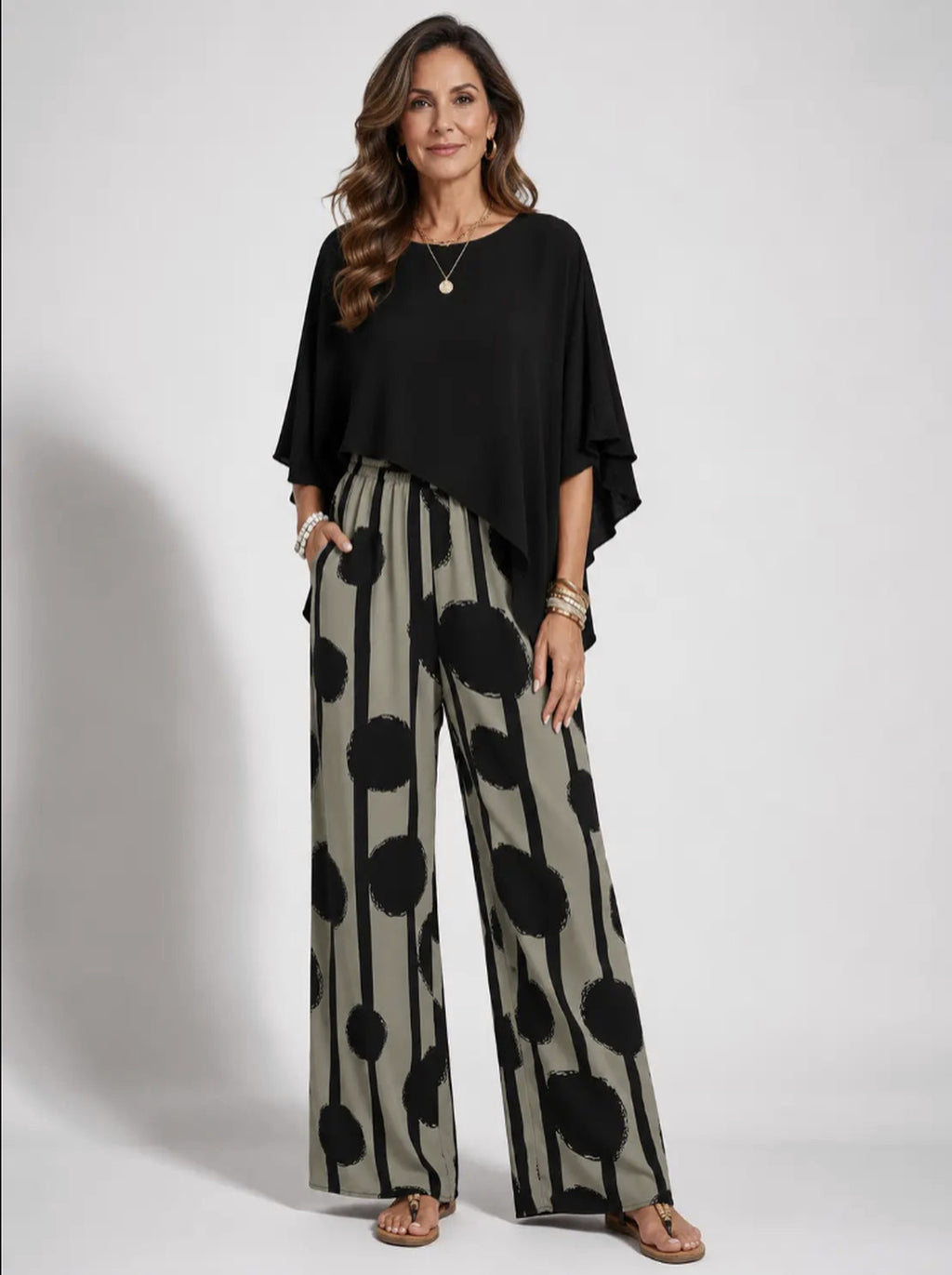 Valeriana™ | Conjunto Top Asimétrico y Pantalón Boho