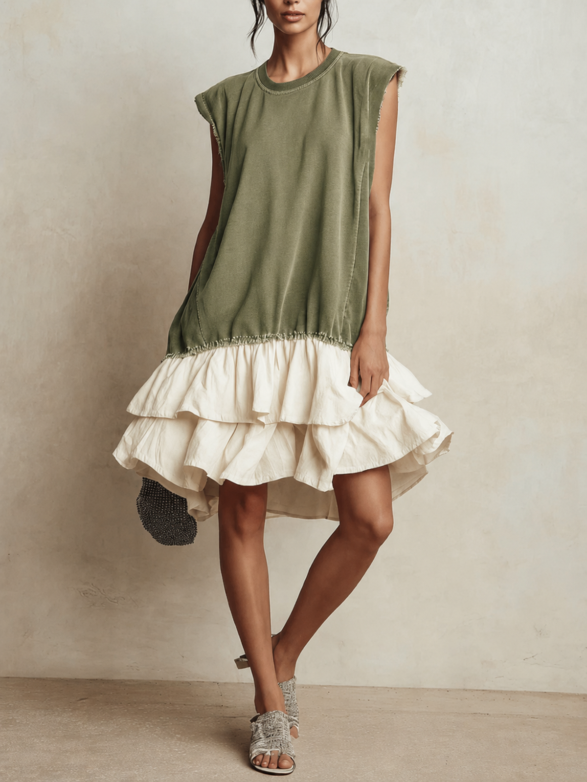 Ilaria | Vestido casual de bloques de color, holgado, para vacaciones