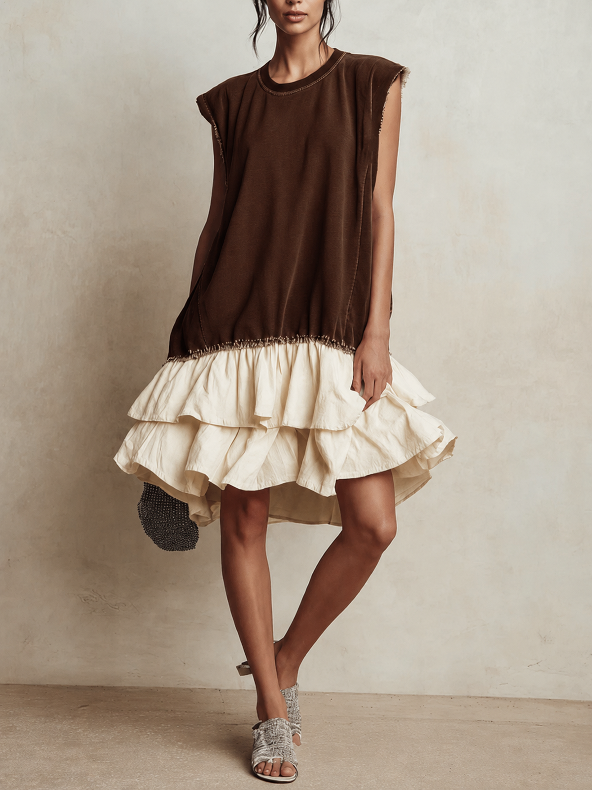 Ilaria | Vestido casual de bloques de color, holgado, para vacaciones