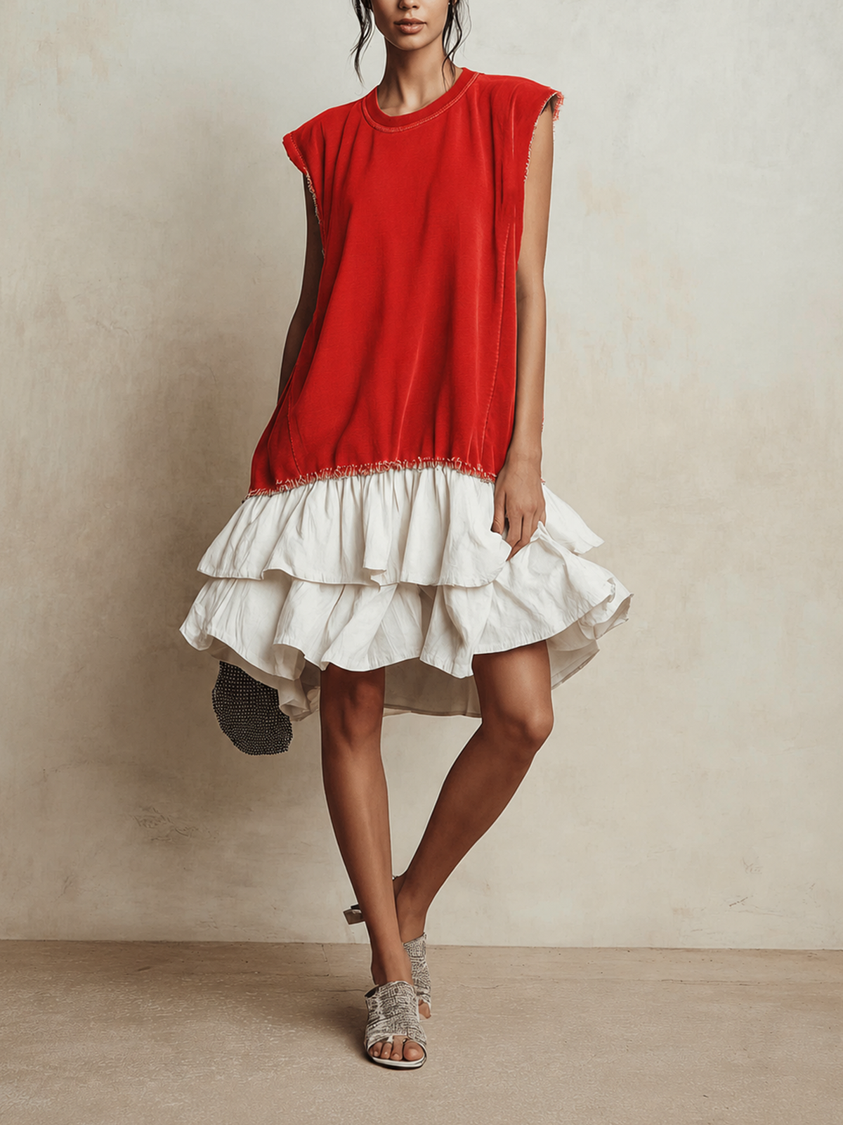 Ilaria | Vestido casual de bloques de color, holgado, para vacaciones