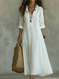 Máriam – Vestido Maxi con Estampado Floral Tonal